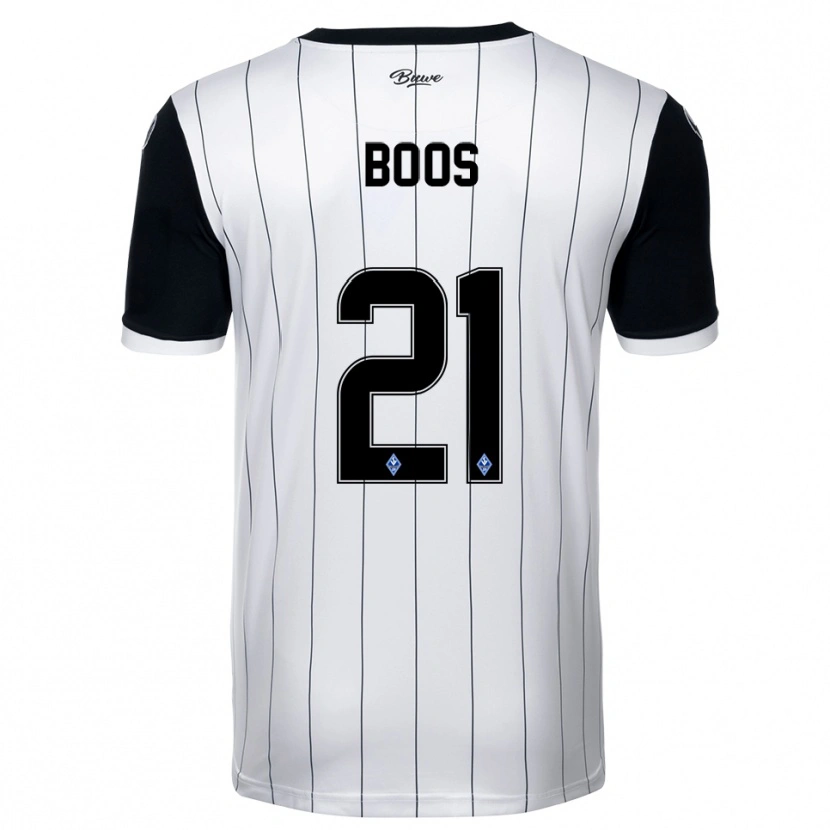 Danxen Kinderen Noah Boos #21 Wit Zwart Uitshirt Uittenue 2025/26 T-Shirt België