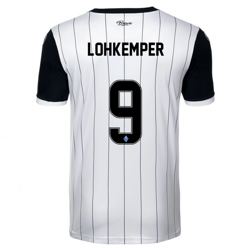 Danxen Kinderen Felix Lohkemper #9 Wit Zwart Uitshirt Uittenue 2025/26 T-Shirt België
