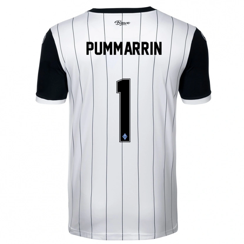 Danxen Kinderen Kritsana Pummarrin #1 Wit Zwart Uitshirt Uittenue 2025/26 T-Shirt België