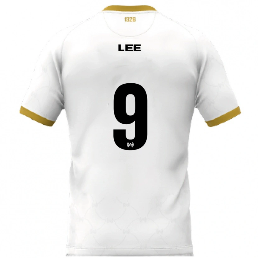 Danxen Kinderen Seong-Hyun Lee #9 Wit Goud Uitshirt Uittenue 2025/26 T-Shirt België