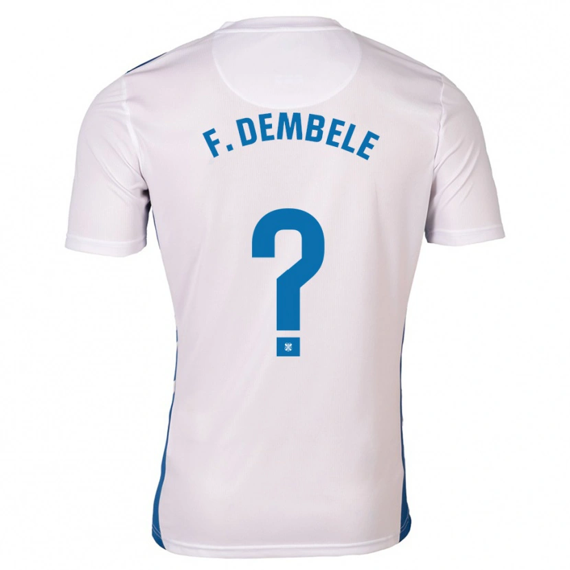 Danxen Heren Fatou Dembele #0 Wit Blauw Thuisshirt Thuistenue 2025/26 T-Shirt België