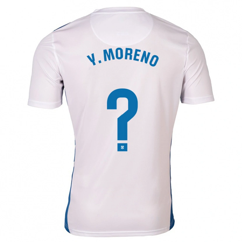 Danxen Heren Yerliane Moreno #0 Wit Blauw Thuisshirt Thuistenue 2025/26 T-Shirt België