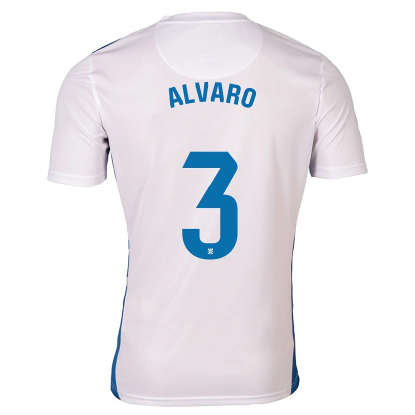 Danxen Heren Álvaro González #3 Wit Blauw Thuisshirt Thuistenue 2025/26 T-Shirt België