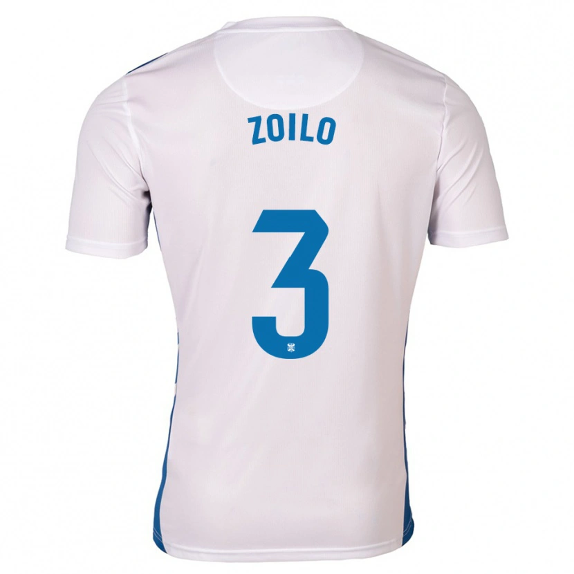 Danxen Heren Ander Zoilo #3 Wit Blauw Thuisshirt Thuistenue 2025/26 T-Shirt België