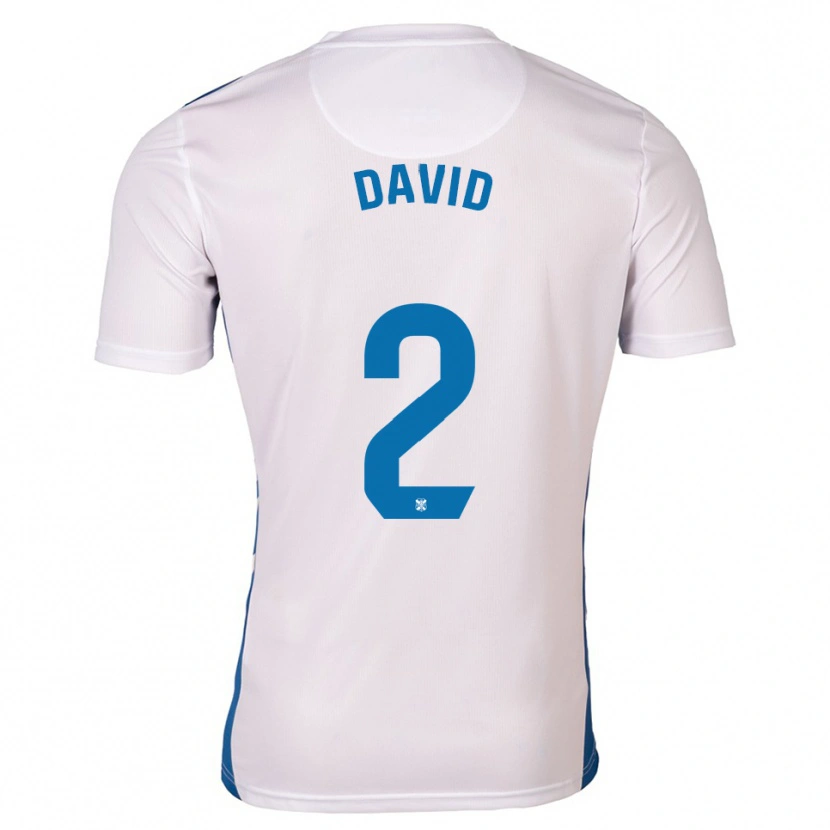 Danxen Heren David Rodríguez #2 Wit Blauw Thuisshirt Thuistenue 2025/26 T-Shirt België