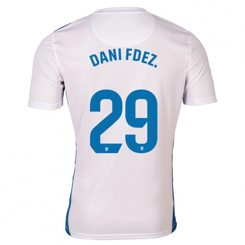 Danxen Heren Dani Fernández #29 Wit Blauw Thuisshirt Thuistenue 2025/26 T-Shirt België