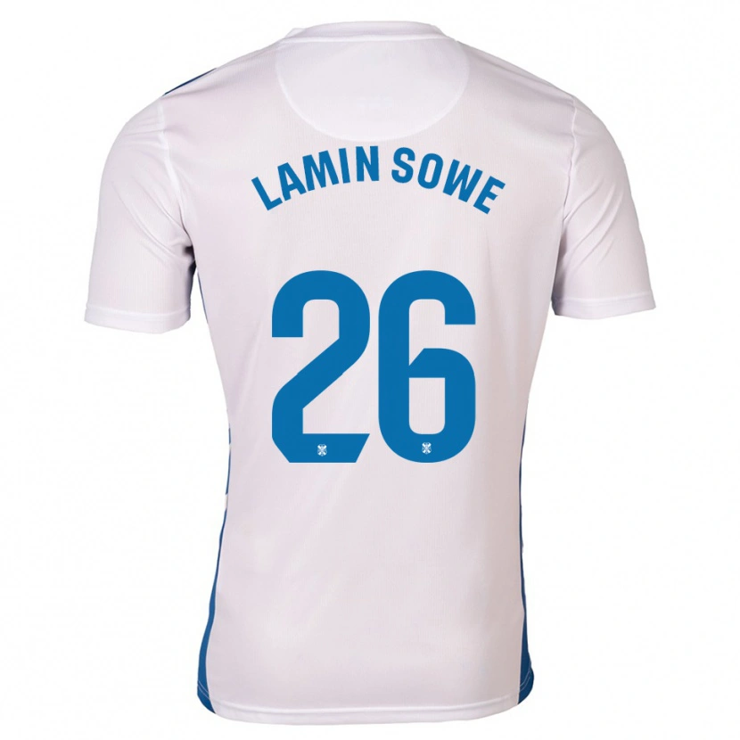 Danxen Heren Ba Lamin Sowe #26 Wit Blauw Thuisshirt Thuistenue 2025/26 T-Shirt België