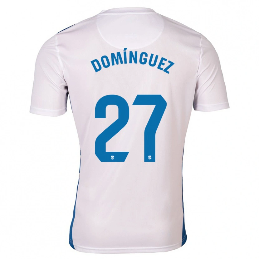 Danxen Heren Carlos Domínguez #27 Wit Blauw Thuisshirt Thuistenue 2025/26 T-Shirt België
