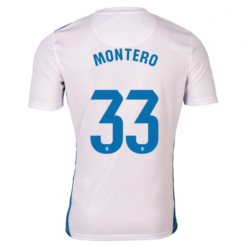 Danxen Heren Manuel Montero #33 Wit Blauw Thuisshirt Thuistenue 2025/26 T-Shirt België