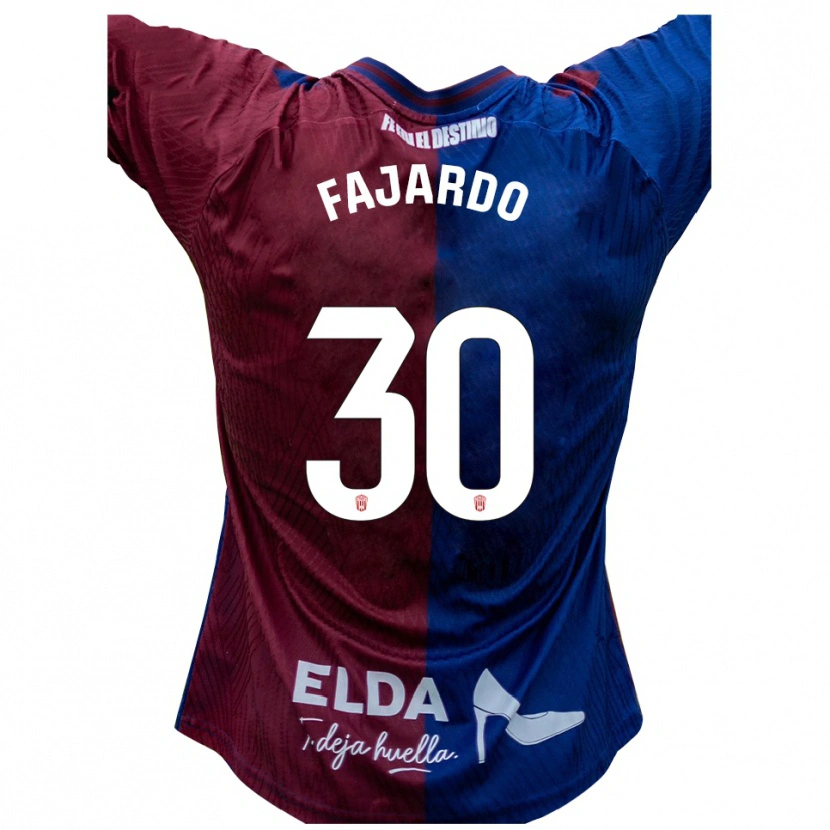 Danxen Heren José Fajardo #30 Blauw Rood Thuisshirt Thuistenue 2025/26 T-Shirt België