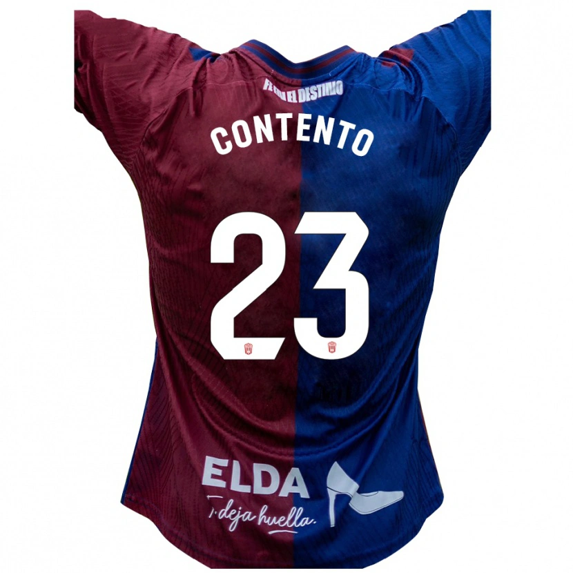 Danxen Heren Mateo Contento #23 Blauw Rood Thuisshirt Thuistenue 2025/26 T-Shirt België