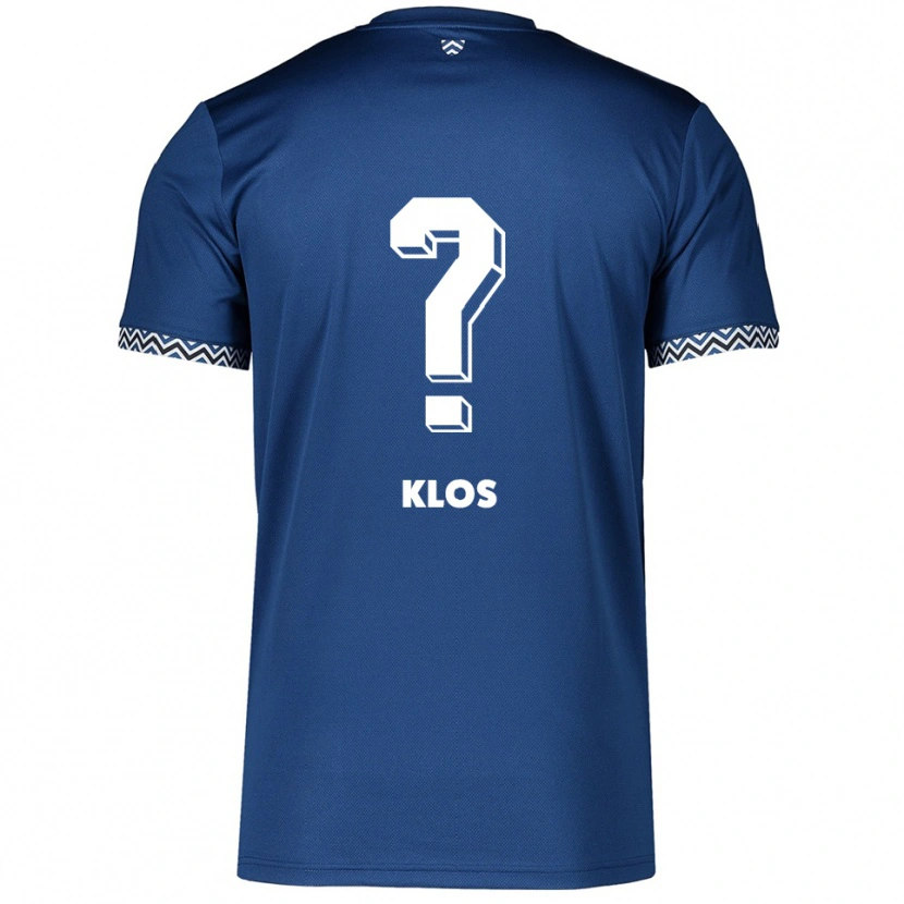Danxen Heren Aaron Klos #0 Marine Wit Thuisshirt Thuistenue 2025/26 T-Shirt België