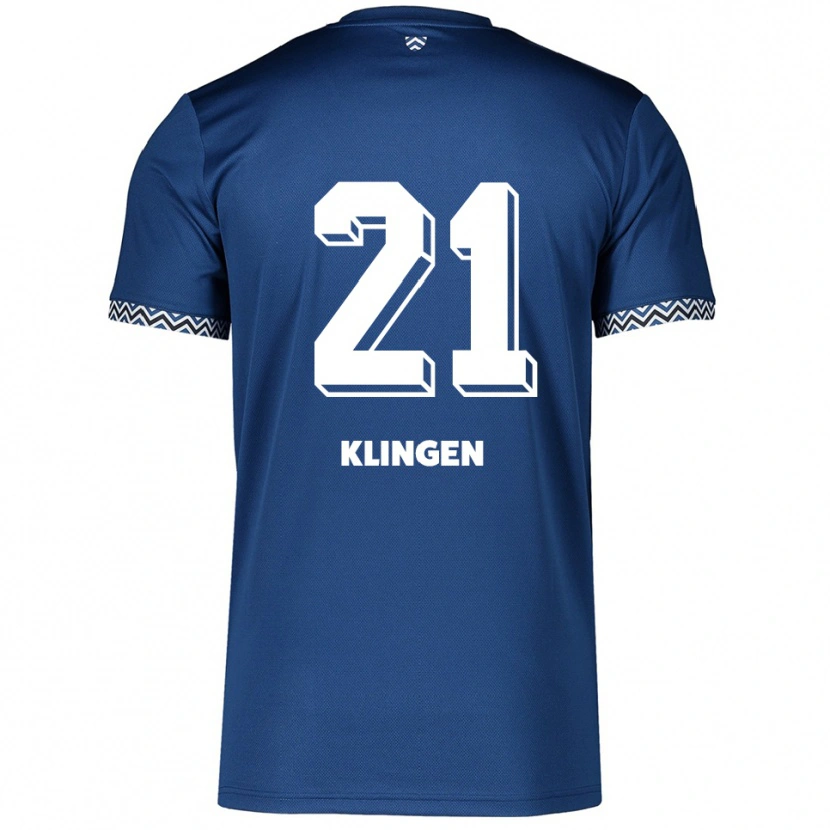 Danxen Heren Emelie Klingen #21 Marine Wit Thuisshirt Thuistenue 2025/26 T-Shirt België