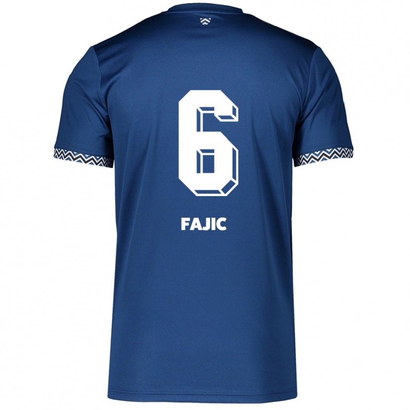 Danxen Heren Suat Fajic #6 Marine Wit Thuisshirt Thuistenue 2025/26 T-Shirt België