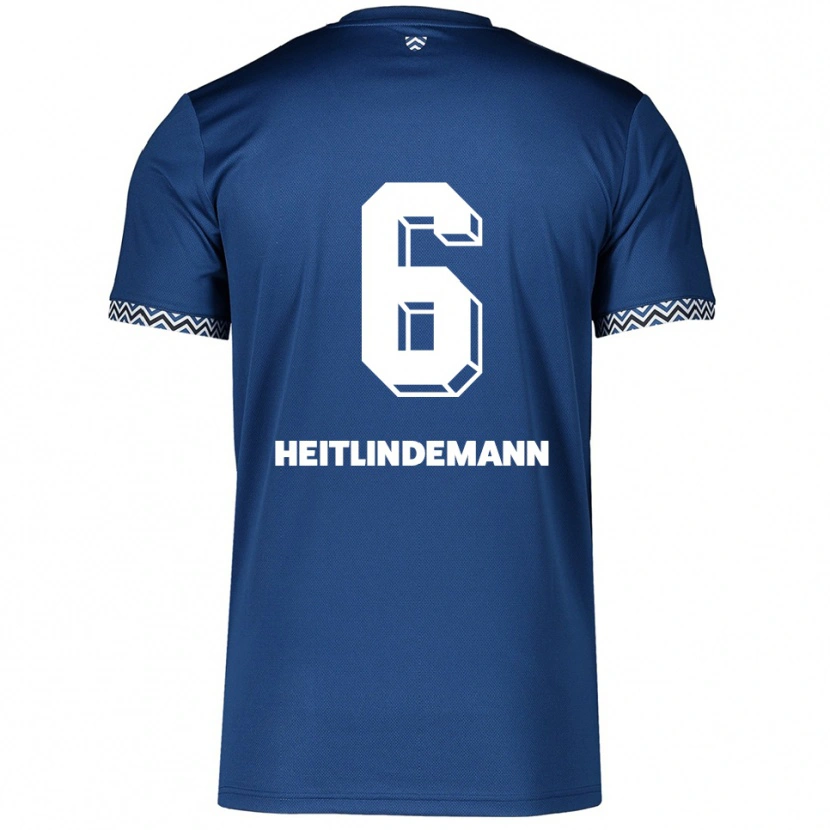 Danxen Heren Leonie Heitlindemann #6 Marine Wit Thuisshirt Thuistenue 2025/26 T-Shirt België