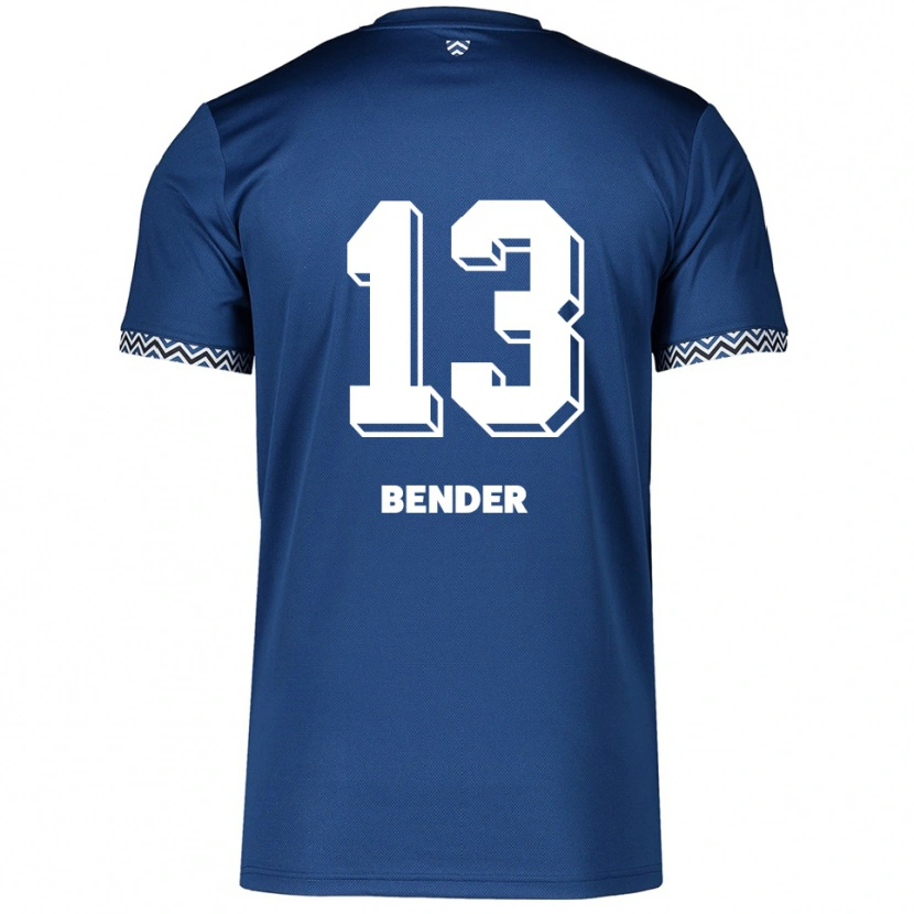 Danxen Heren Grit Bender #13 Marine Wit Thuisshirt Thuistenue 2025/26 T-Shirt België