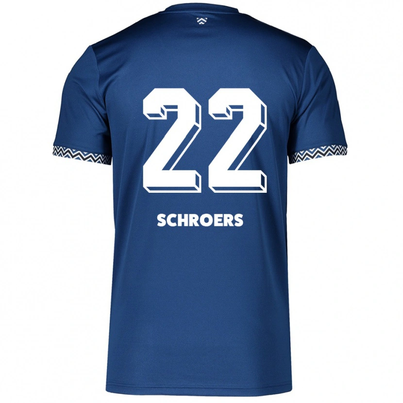 Danxen Heren Mika Schroers #22 Marine Wit Thuisshirt Thuistenue 2025/26 T-Shirt België