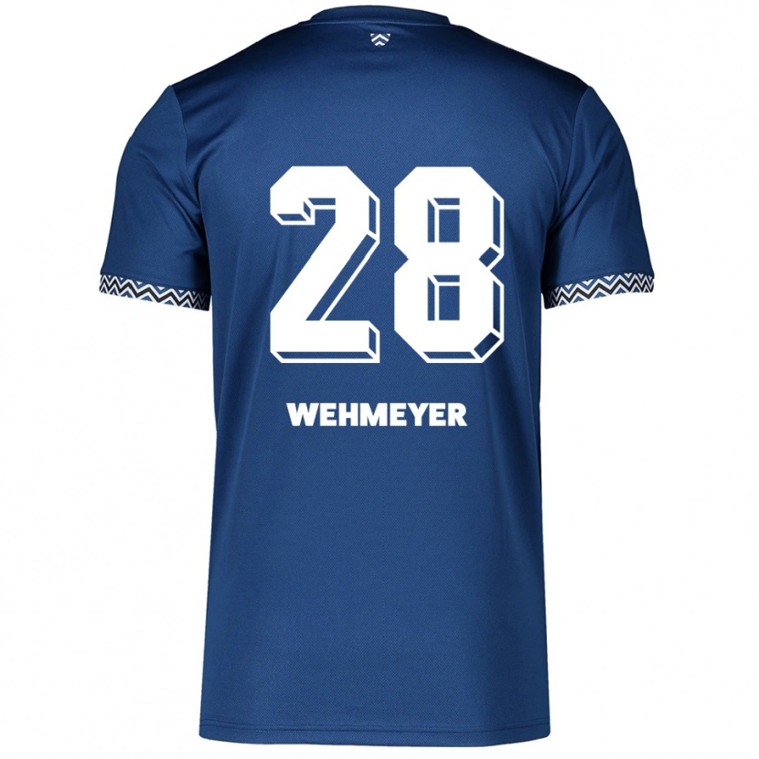 Danxen Heren Hannah Wehmeyer #28 Marine Wit Thuisshirt Thuistenue 2025/26 T-Shirt België