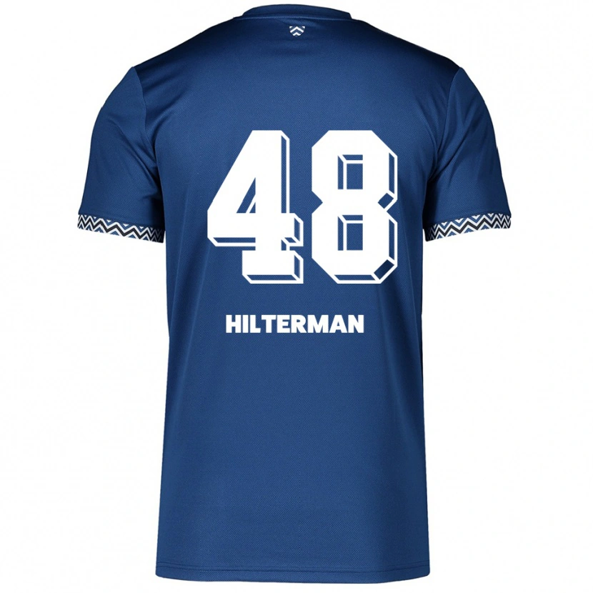 Danxen Heren Jeredy Hilterman #48 Marine Wit Thuisshirt Thuistenue 2025/26 T-Shirt België