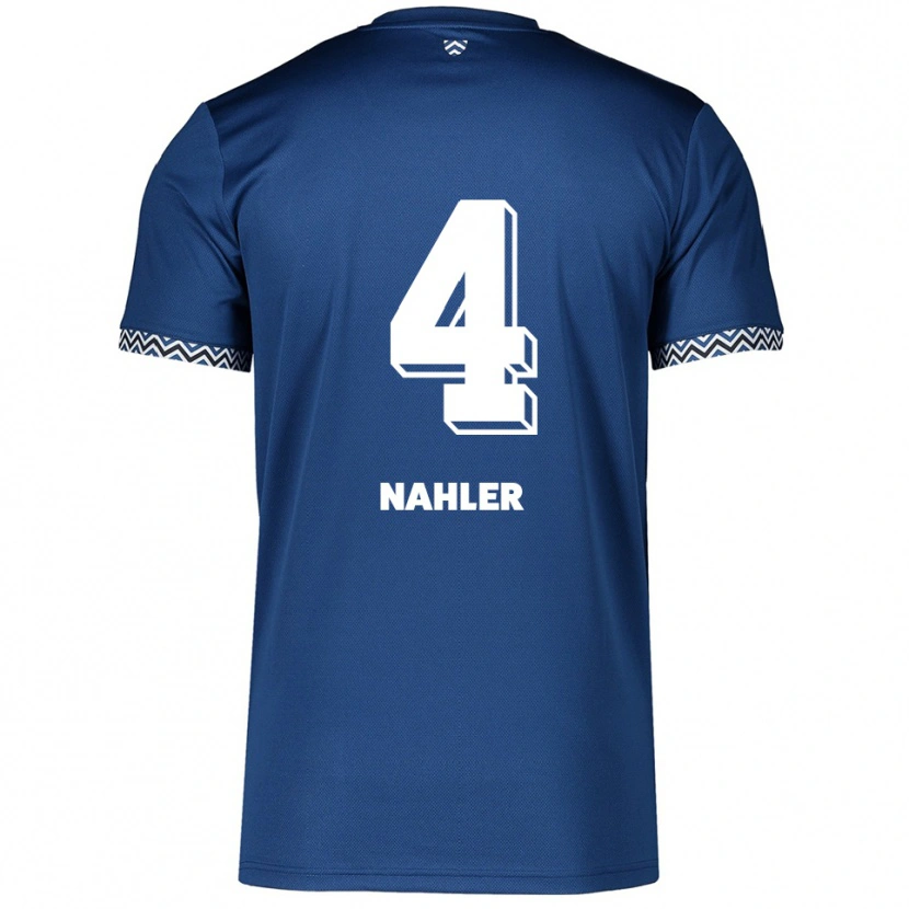 Danxen Heren Mika Nahler #4 Marine Wit Thuisshirt Thuistenue 2025/26 T-Shirt België