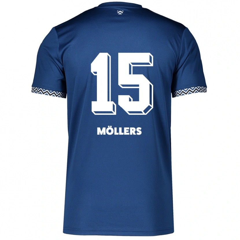 Danxen Heren Niklas Möllers #15 Marine Wit Thuisshirt Thuistenue 2025/26 T-Shirt België