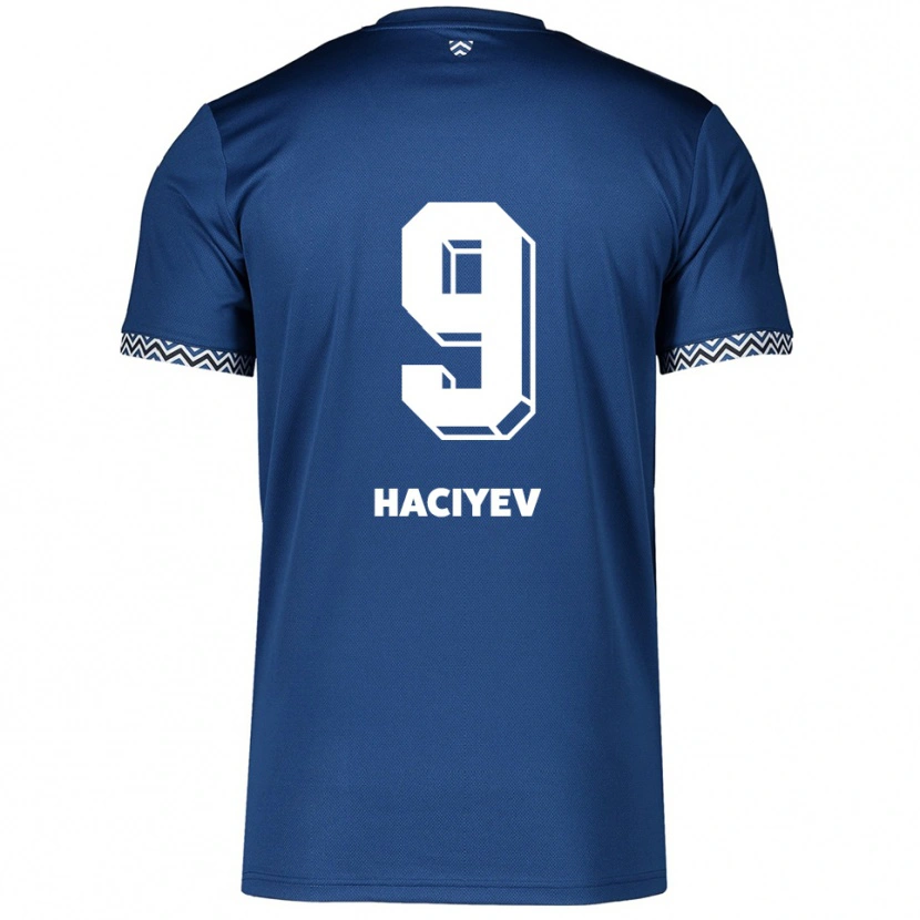 Danxen Heren Ceyhun Haciyev #9 Marine Wit Thuisshirt Thuistenue 2025/26 T-Shirt België