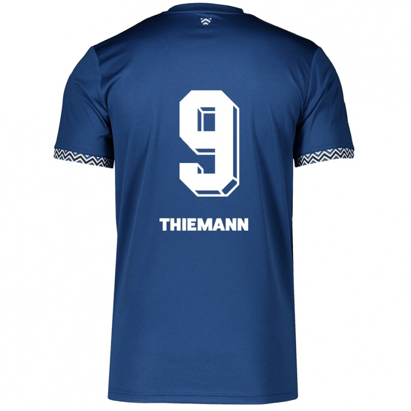 Danxen Heren Sophia Thiemann #9 Marine Wit Thuisshirt Thuistenue 2025/26 T-Shirt België