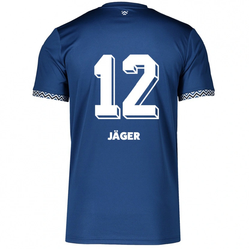 Danxen Heren Mino Jäger #12 Marine Wit Thuisshirt Thuistenue 2025/26 T-Shirt België