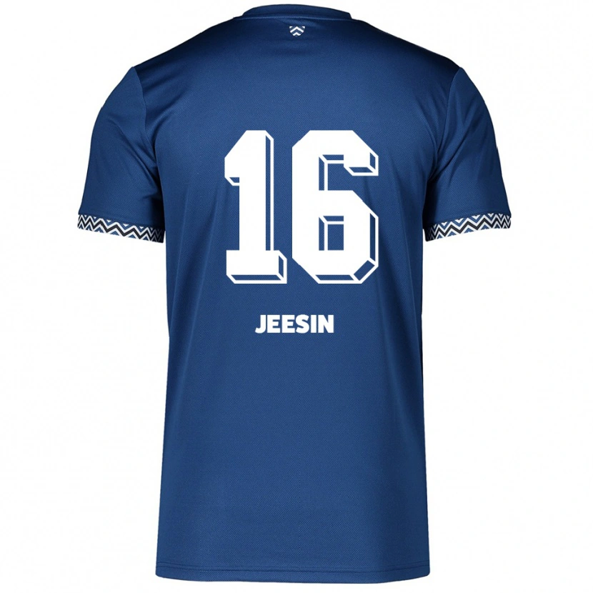 Danxen Heren Jenath Jeesin #16 Marine Wit Thuisshirt Thuistenue 2025/26 T-Shirt België