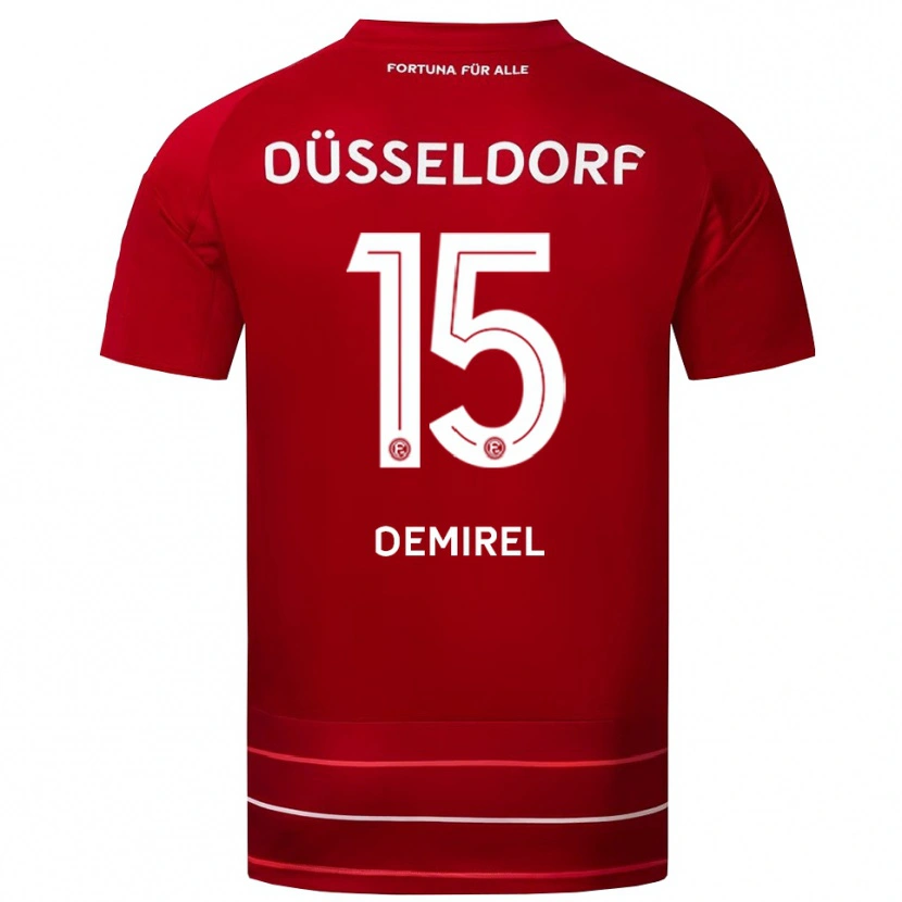 Danxen Heren Yalcin Demirel #15 Rood Wit Thuisshirt Thuistenue 2025/26 T-Shirt België