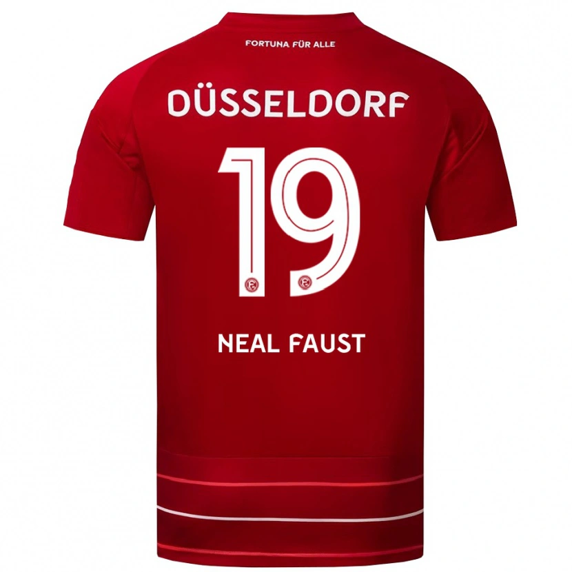 Danxen Heren Neal Faust #19 Rood Wit Thuisshirt Thuistenue 2025/26 T-Shirt België