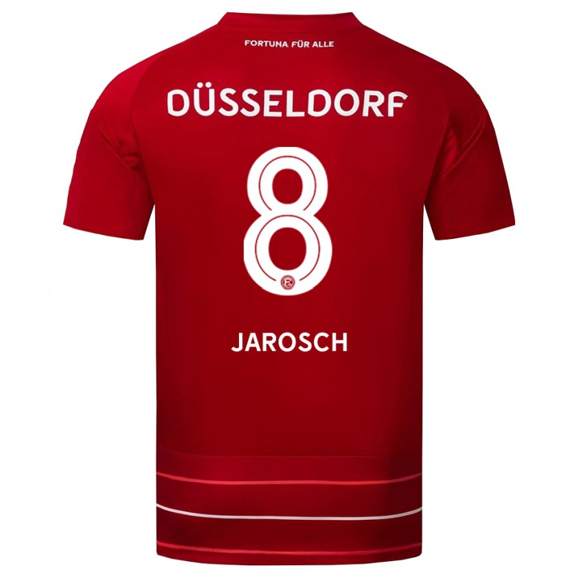 Danxen Heren Marek Jarosch #8 Rood Wit Thuisshirt Thuistenue 2025/26 T-Shirt België