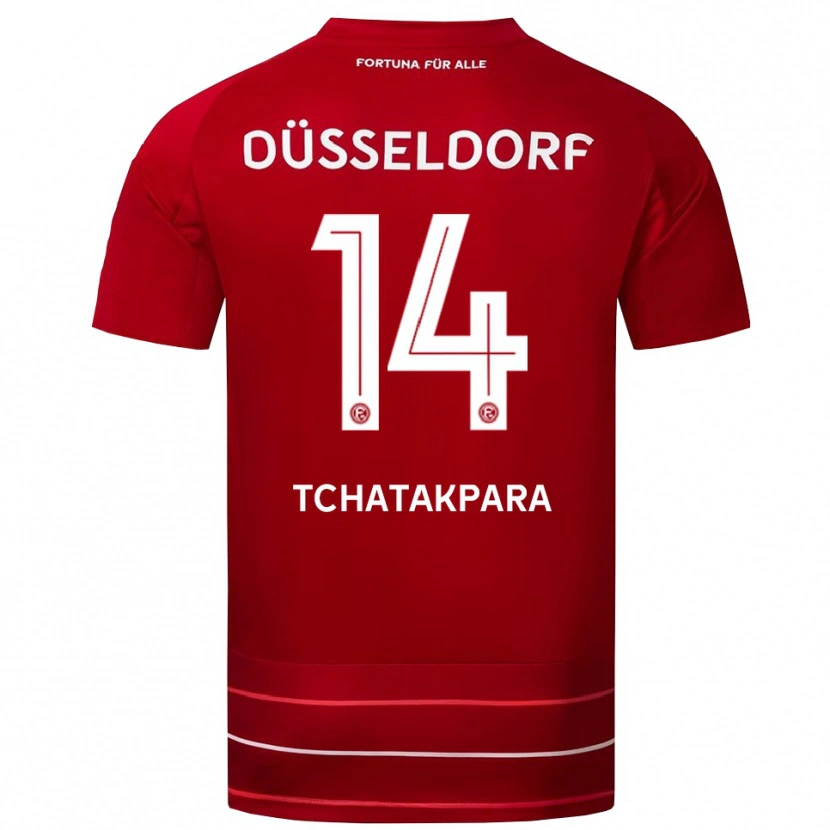 Danxen Heren Adnane Tchatakpara #14 Rood Wit Thuisshirt Thuistenue 2025/26 T-Shirt België