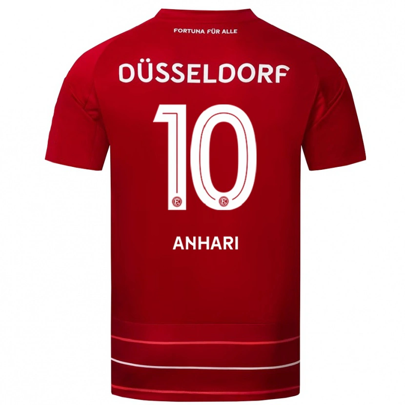 Danxen Heren Hamza Anhari #10 Rood Wit Thuisshirt Thuistenue 2025/26 T-Shirt België