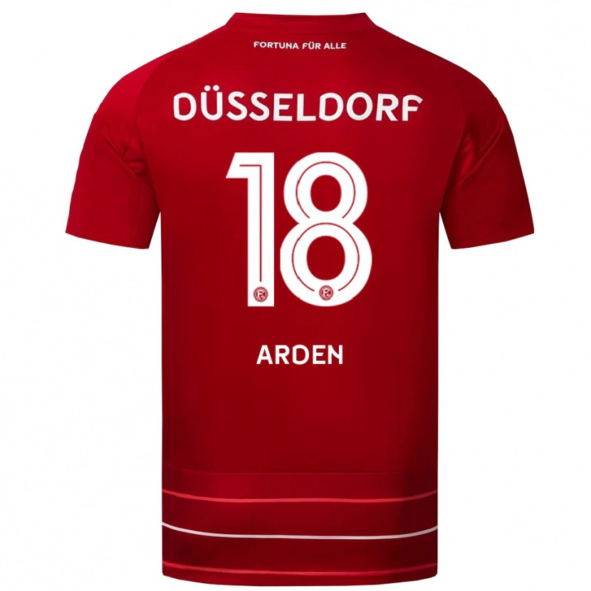 Danxen Heren Elias Arden #18 Rood Wit Thuisshirt Thuistenue 2025/26 T-Shirt België