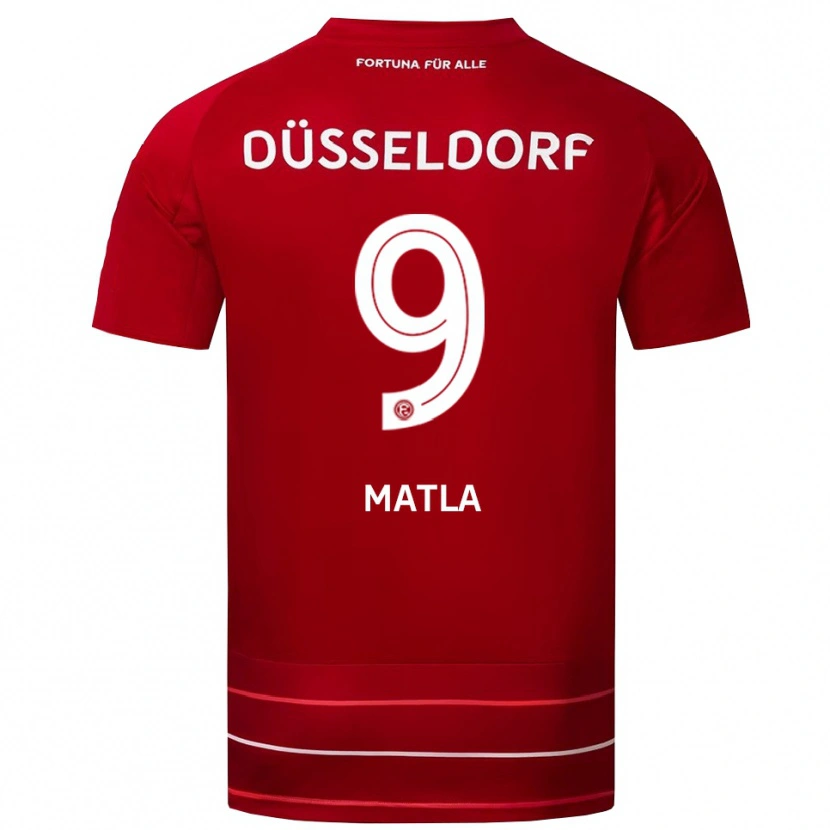 Danxen Heren Lenny Matla #9 Rood Wit Thuisshirt Thuistenue 2025/26 T-Shirt België