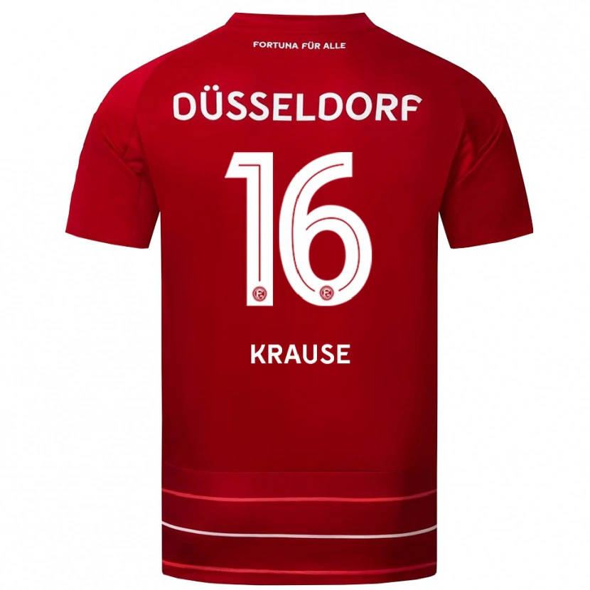 Danxen Heren Arno Krause #16 Rood Wit Thuisshirt Thuistenue 2025/26 T-Shirt België