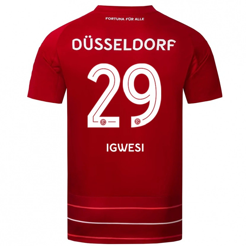 Danxen Heren Tyrese Igwesi #29 Rood Wit Thuisshirt Thuistenue 2025/26 T-Shirt België