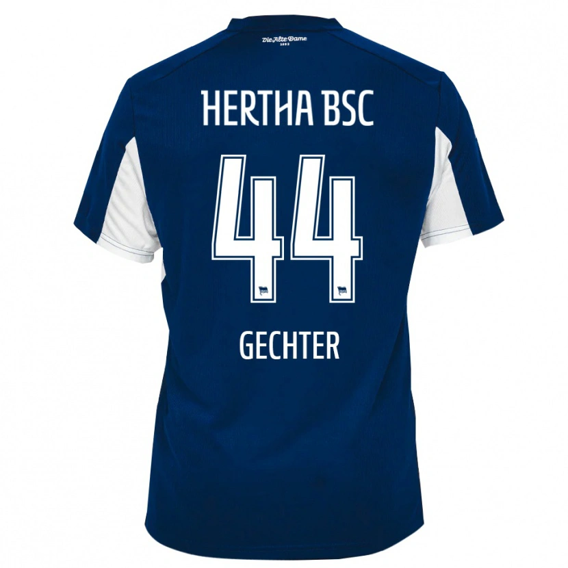 Danxen Heren Linus Gechter #44 Wit Blauw Thuisshirt Thuistenue 2025/26 T-Shirt België