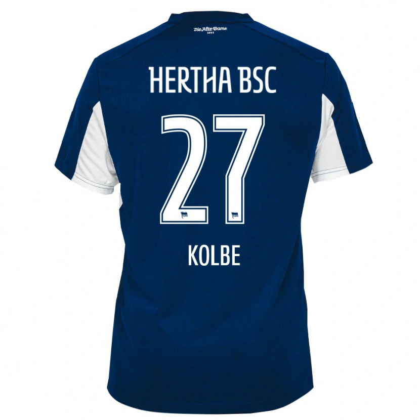 Danxen Heren Niklas Kolbe #27 Wit Blauw Thuisshirt Thuistenue 2025/26 T-Shirt België