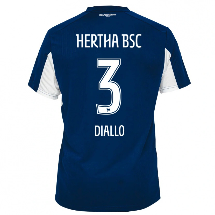 Danxen Heren Jerome Diallo #3 Wit Blauw Thuisshirt Thuistenue 2025/26 T-Shirt België
