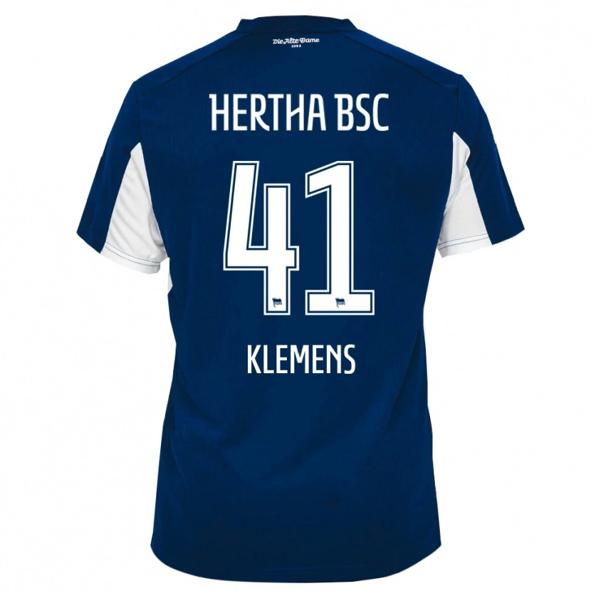 Danxen Heren Pascal Klemens #41 Wit Blauw Thuisshirt Thuistenue 2025/26 T-Shirt België