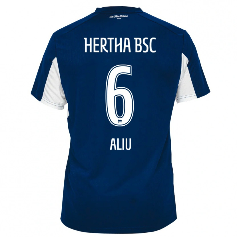 Danxen Heren Lorent Aliu #6 Wit Blauw Thuisshirt Thuistenue 2025/26 T-Shirt België