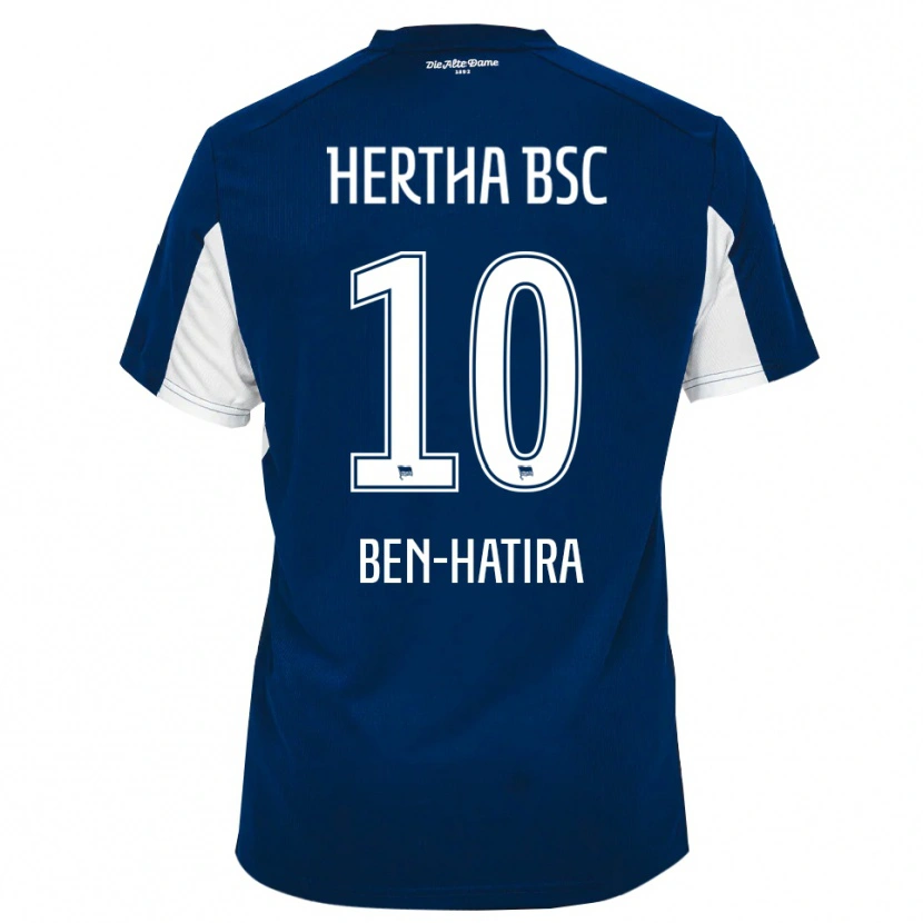 Danxen Heren Änis Ben-Hatira #10 Wit Blauw Thuisshirt Thuistenue 2025/26 T-Shirt België
