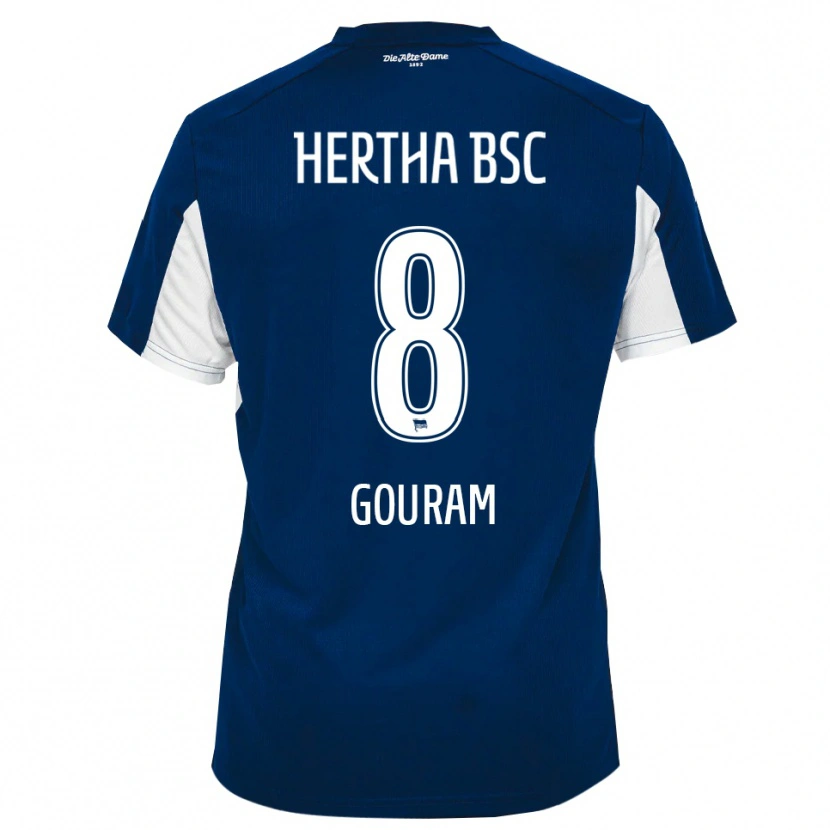 Danxen Heren Soufian Gouram #8 Wit Blauw Thuisshirt Thuistenue 2025/26 T-Shirt België