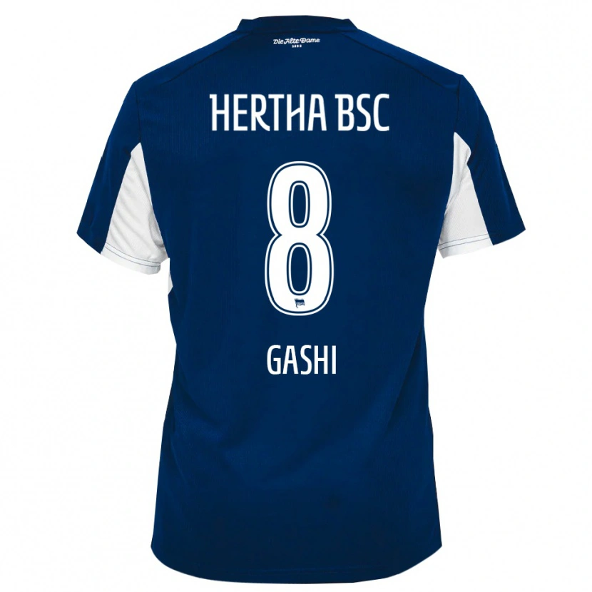 Danxen Heren Diart Gashi #8 Wit Blauw Thuisshirt Thuistenue 2025/26 T-Shirt België