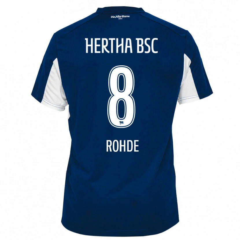 Danxen Heren Marleen Rohde #8 Wit Blauw Thuisshirt Thuistenue 2025/26 T-Shirt België