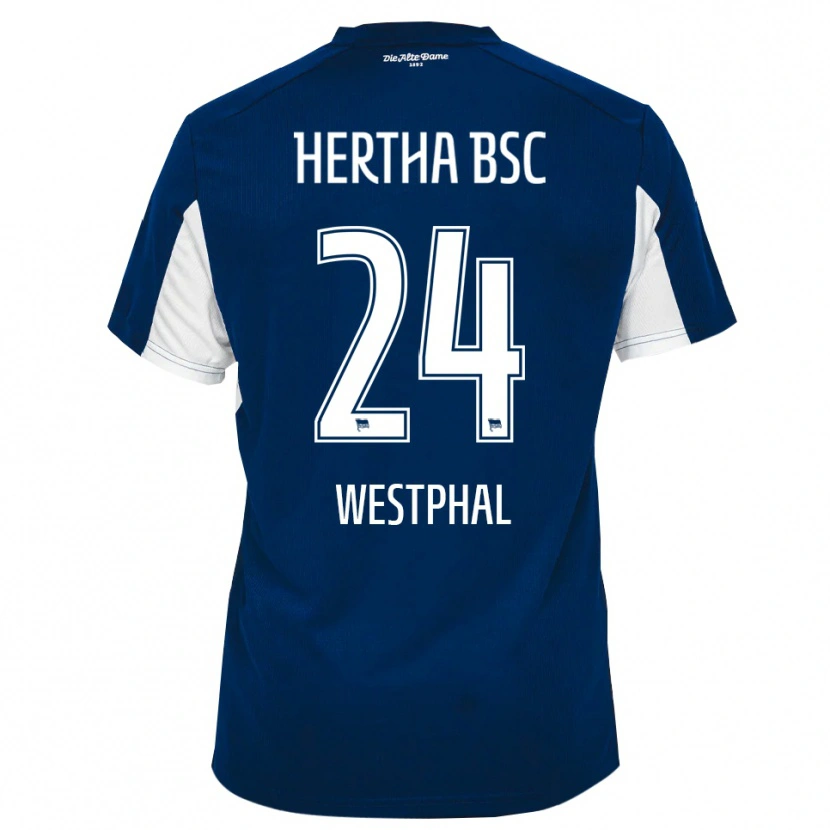 Danxen Heren Anouk Westphal #24 Wit Blauw Thuisshirt Thuistenue 2025/26 T-Shirt België