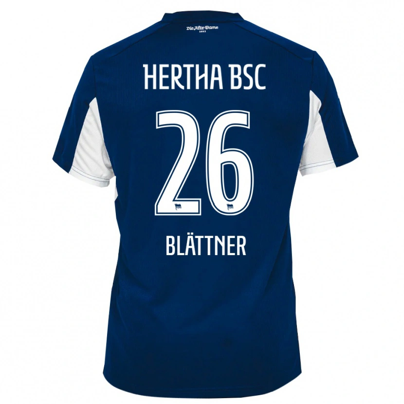Danxen Heren Amelie Blättner #26 Wit Blauw Thuisshirt Thuistenue 2025/26 T-Shirt België