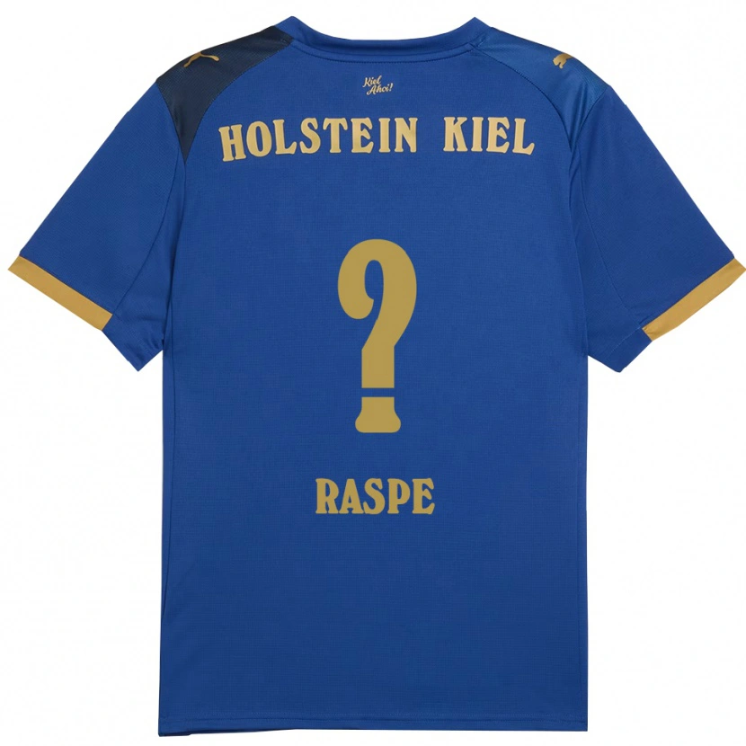Danxen Heren Maximilian Raspe #0 Blauw Goud Thuisshirt Thuistenue 2025/26 T-Shirt België